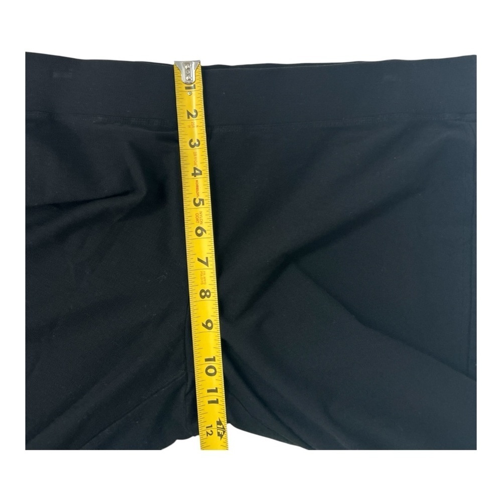 Eileen Fisher Stretch Crepe Straight Pant Women Size Large Black | Quiet Luxury - Picture 9 of 11